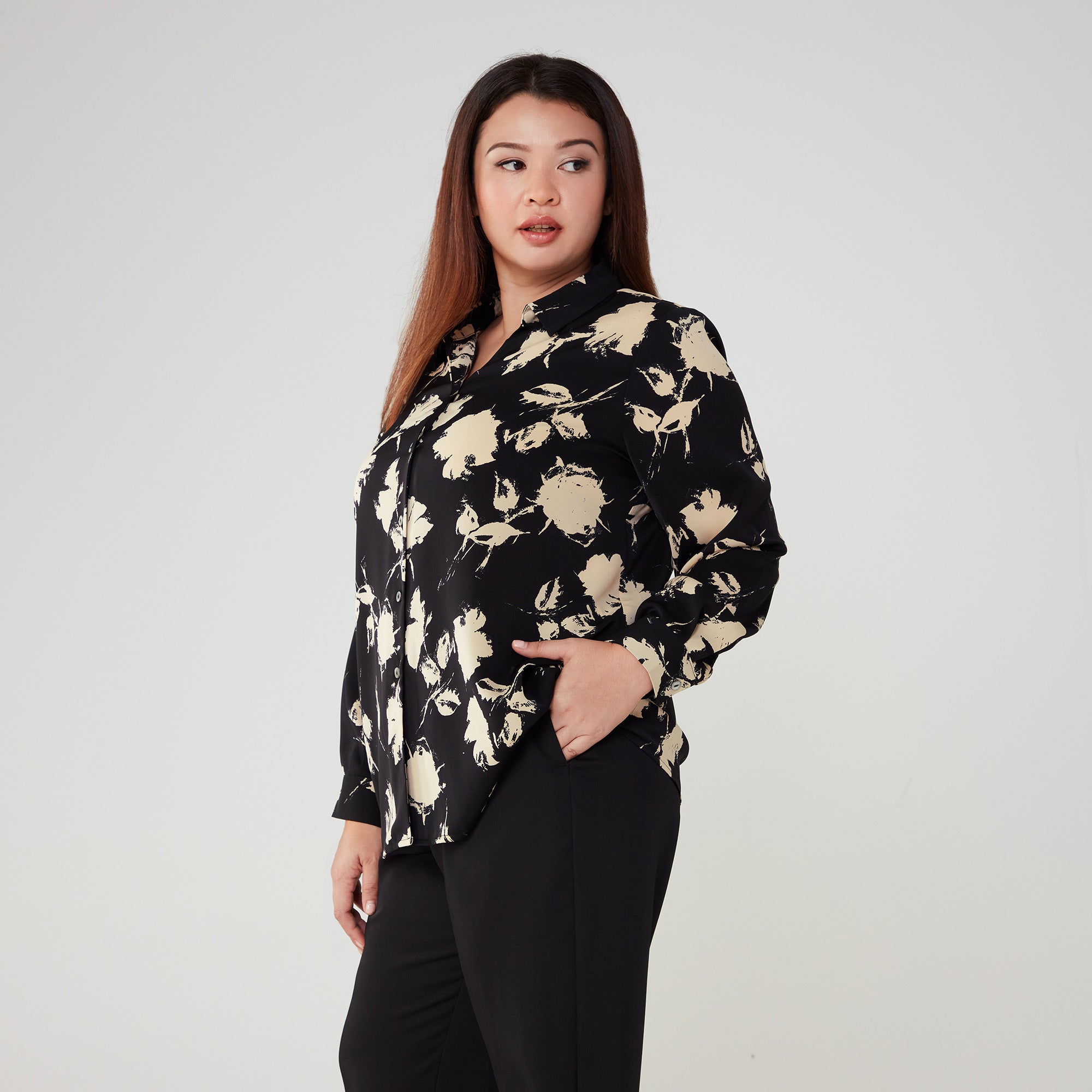 Printed Long Sleeve Shirt