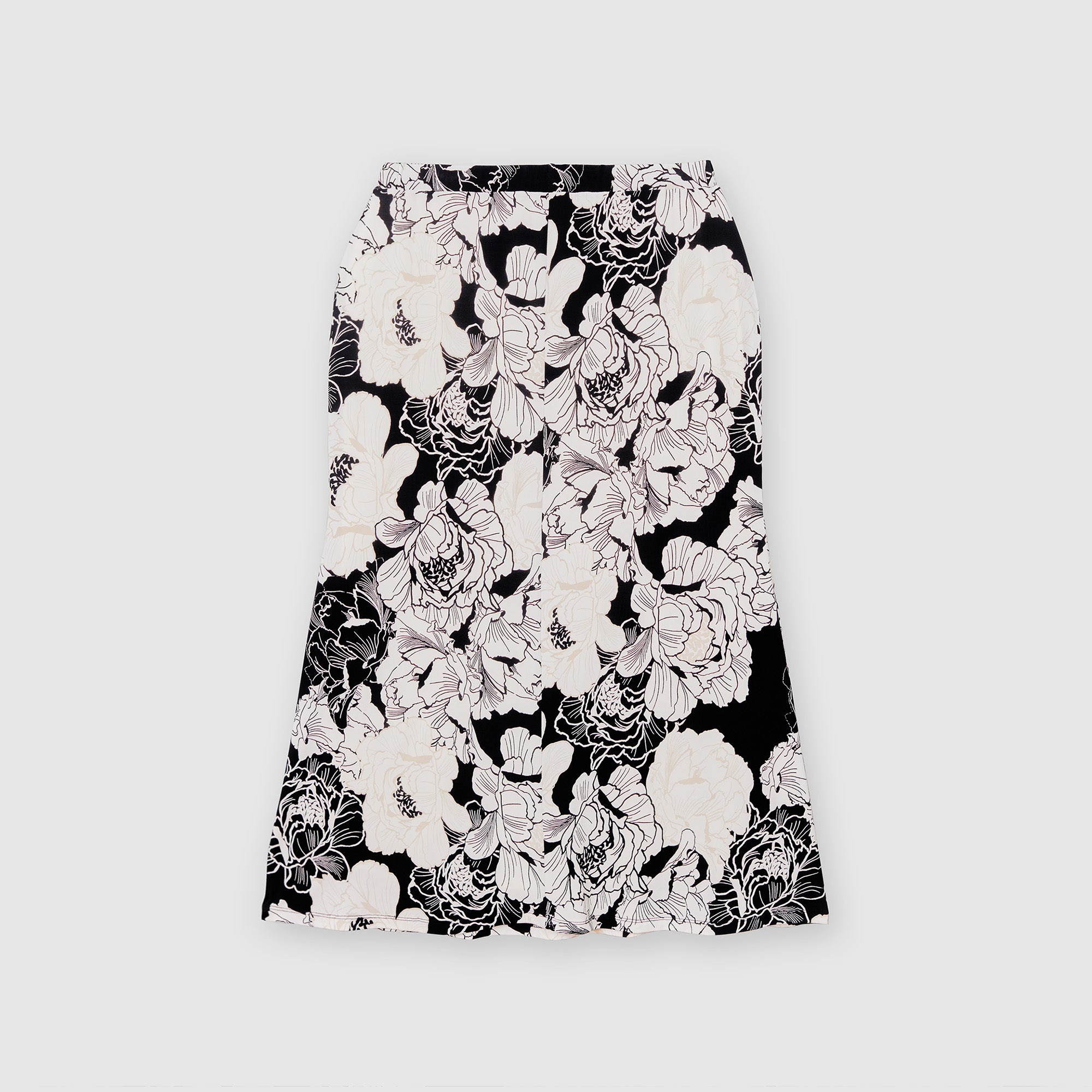 Printed Fit & Flare Skirt