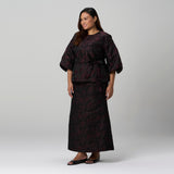 Ms. Read X Sherry Al-hadad - Brocade Voluminous Sleeve Set – plus size set | MS. READ