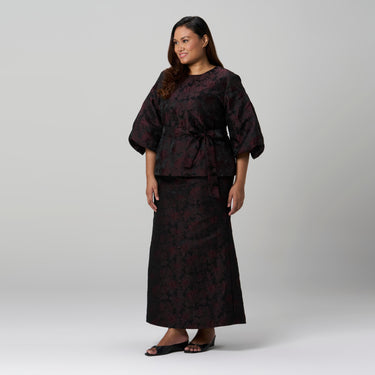 Ms. Read X Sherry Al-hadad - Brocade Voluminous Sleeve Set – plus size set | MS. READ