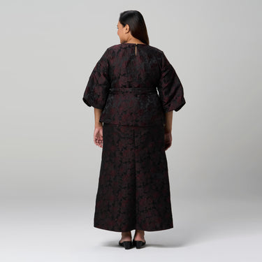 Ms. Read X Sherry Al-hadad - Brocade Voluminous Sleeve Set – plus size set | MS. READ