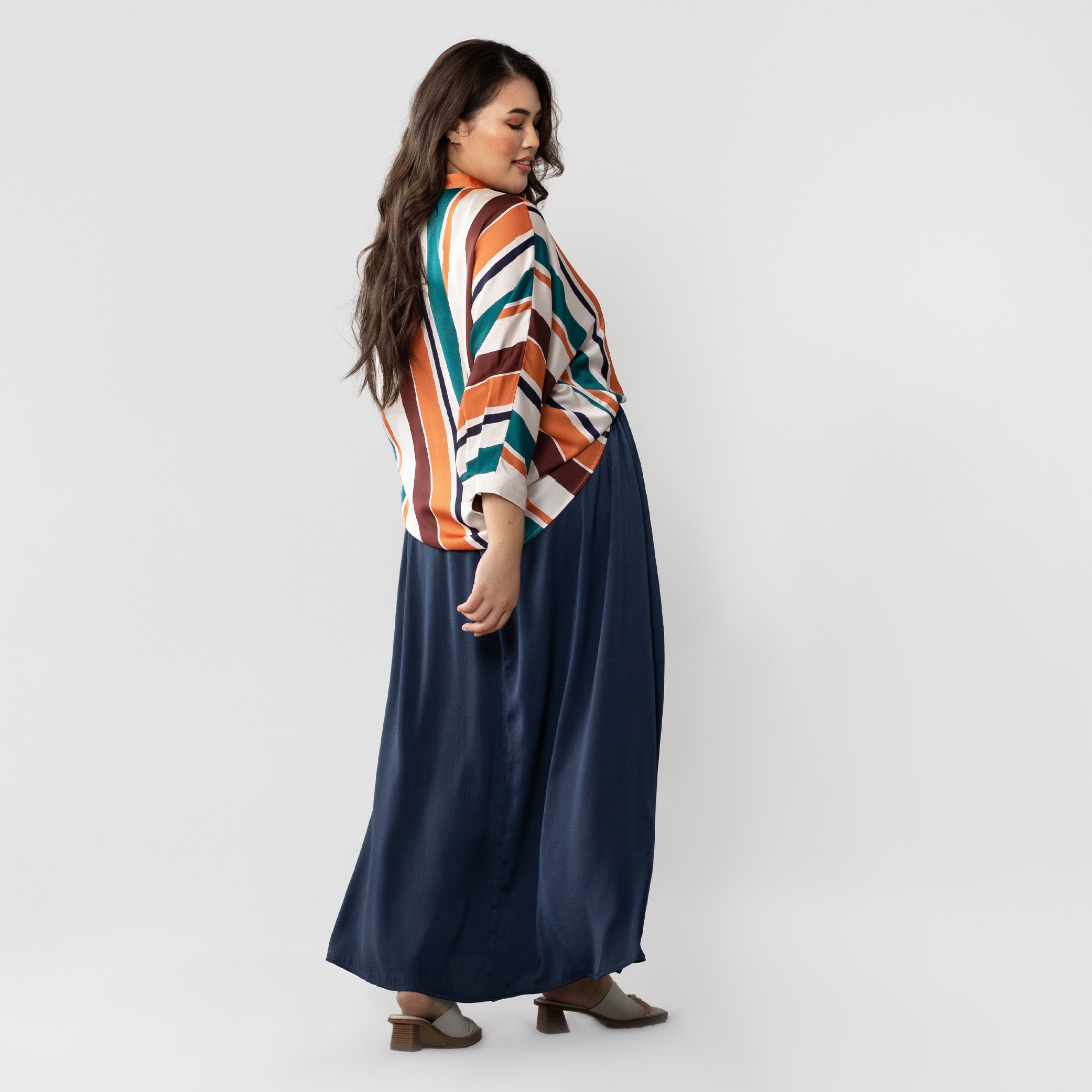 Printed Nehru Collared Top
