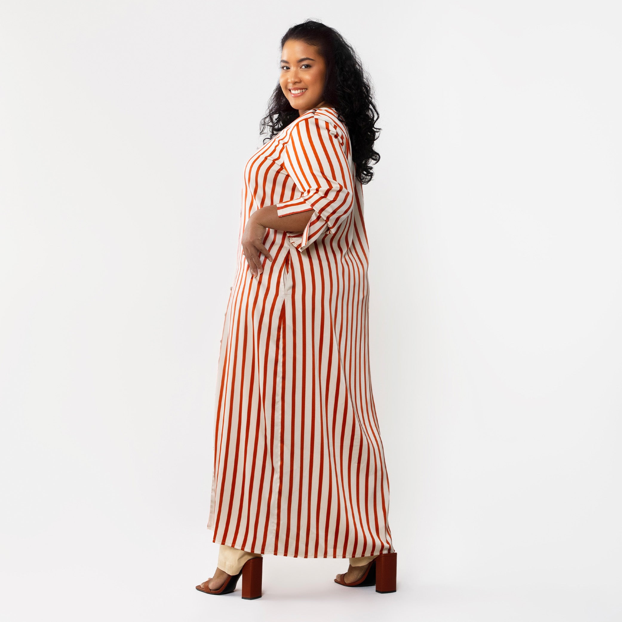 Stripe Round Neck Dress