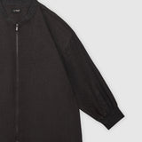 Grey Knit Bomber Jacket by MS. READ, plus size jacket in UK 12–24
