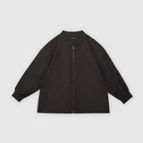Grey Knit Bomber Jacket by MS. READ, plus size jacket in UK 12–24