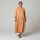 Orange Cottage Dress by MS. READ, plus size dress in UK 12–22