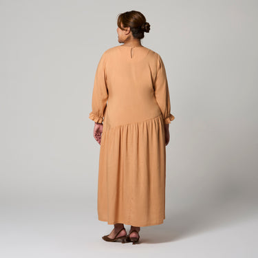 Orange Cottage Dress by MS. READ, plus size dress in UK 12–22