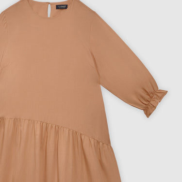 Orange Cottage Dress by MS. READ, plus size dress in UK 12–22