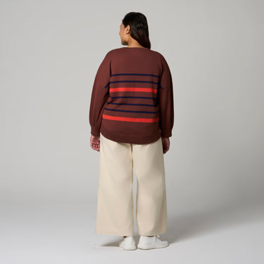 Dark Brown V-Neck Sweater by MS. READ, plus size sweater in UK 12–22