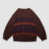 Dark Brown V-Neck Sweater by MS. READ, plus size sweater in UK 12–22