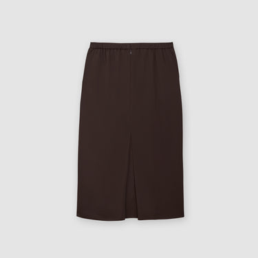 Dark Brown Long Skirt by MS. READ, plus size skirt in UK 12–24