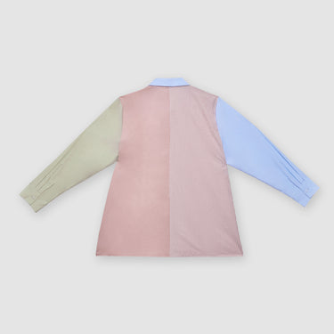 Light Pink Multi Coloured Shirt by MS. READ, plus size shirt in UK 12–24