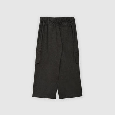 Grey Knit Cargo Pants by MS. READ, plus size pants in UK 12–24