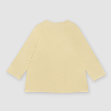 Light Yellow Linen Top by MS. READ, plus size top in UK 12–24