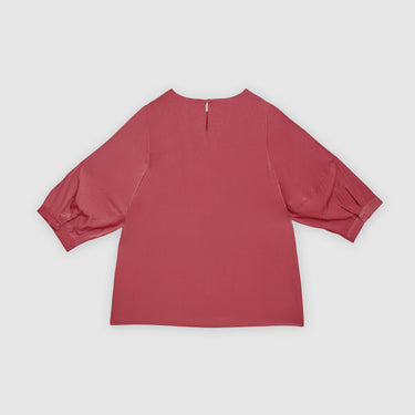 Pink Round Neck Top by MS. READ, plus size top in UK 12–24