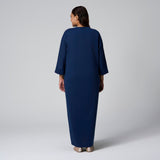 Navy Knit Dress by MS. READ, plus size dress in UK 12–20