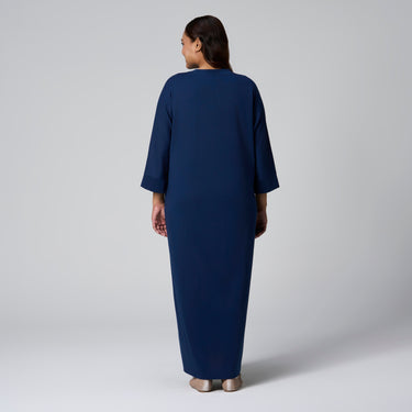 Navy Knit Dress by MS. READ, plus size dress in UK 12–20