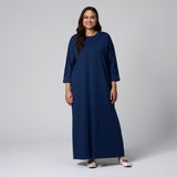 Navy Knit Dress by MS. READ, plus size dress in UK 12–20