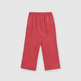 Red Cotton Long Pants by MS. READ, plus size pants in UK 12–24