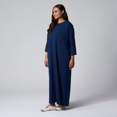 Navy Knit Dress by MS. READ, plus size dress in UK 12–20