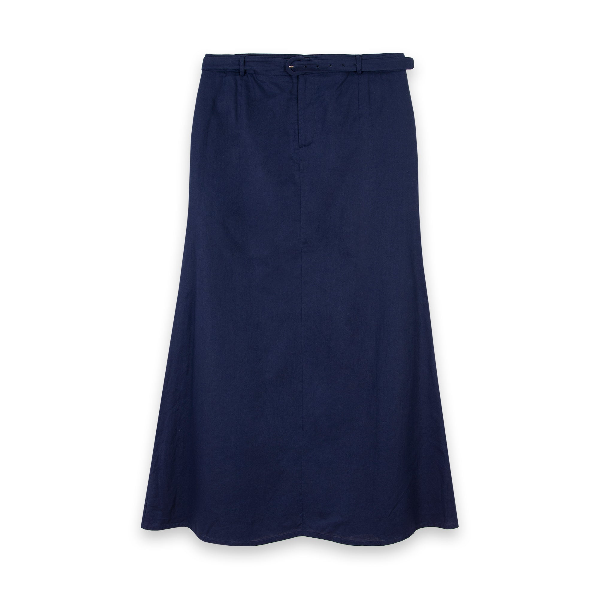 Linen Fit & Flare Skirt